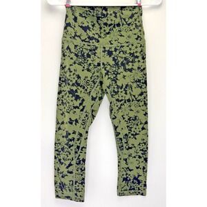 Lululemon Legging In Movement High Rise Efflorescent Barracks Green Black Size 4